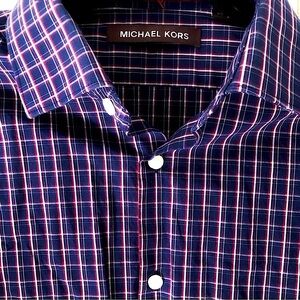 Michael Kors Big Boys Classic 100% Cotton Button Down Shirt Size 20